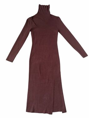 brown long sleeve dress forever 21 Forever 21 Brown Long Sleeve Ribbed Dress